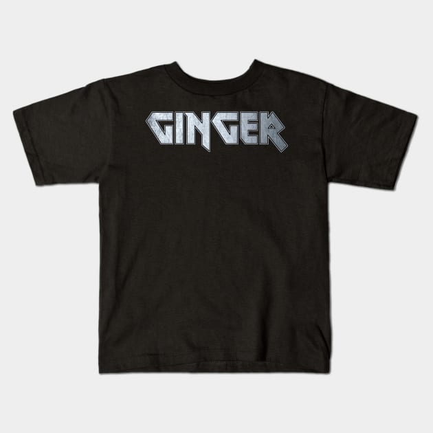 Heavy metal Ginger Kids T-Shirt by KubikoBakhar